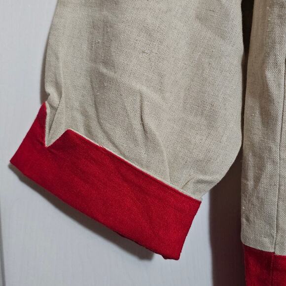 Coldwater Creek NWOT Linen Poppy Jacket Blazer 6‎ Lightweight Spring Cottage - Picture 5 of 6